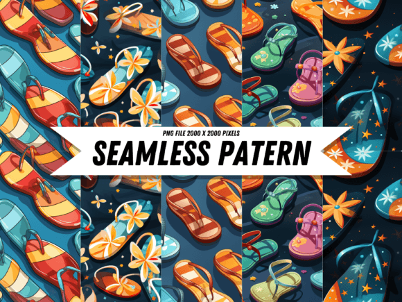 Download Flip Flop Fun Pattern - Fun pattern Collection