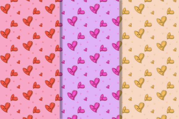 Download Kawaii Heart Cute Fun Pattern - Fun pattern Collection