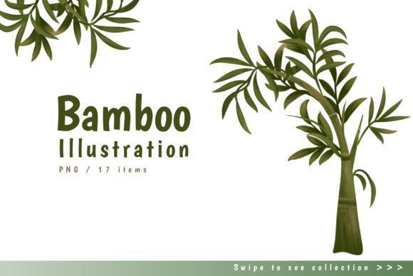 Download Fresh Green Bamboo Tree Clipart - Premium Bundle